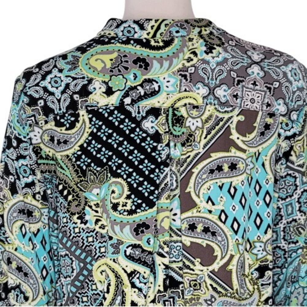 Ruby Rd. Multi Color Lace‎ Up Front Top - Picture 8 of 11